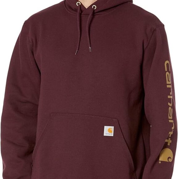 Carhartt Midweight Hoodie Mens Sz Med Loose Fit Pullover Hooded Sweatshirt K288 - Picture 1 of 9